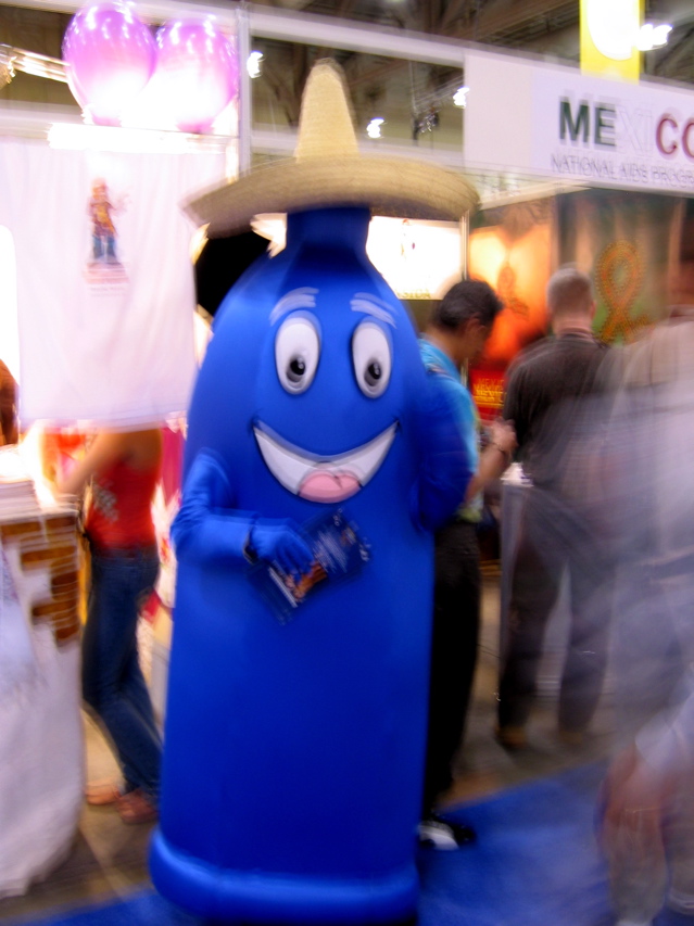 Mexican condom character