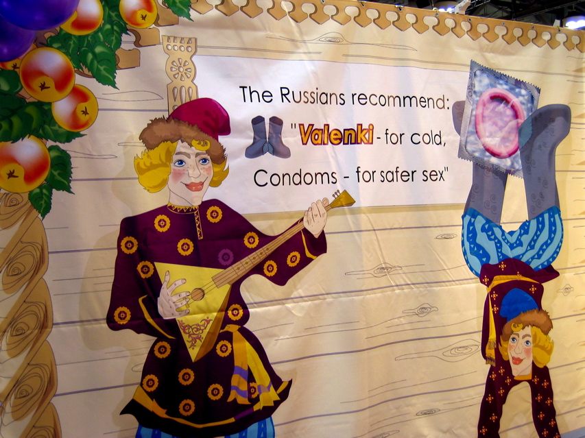 Russian safer sex message